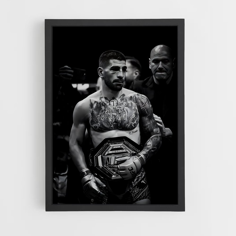 Poster Ilia topuria – affiche MMA (vue 2)